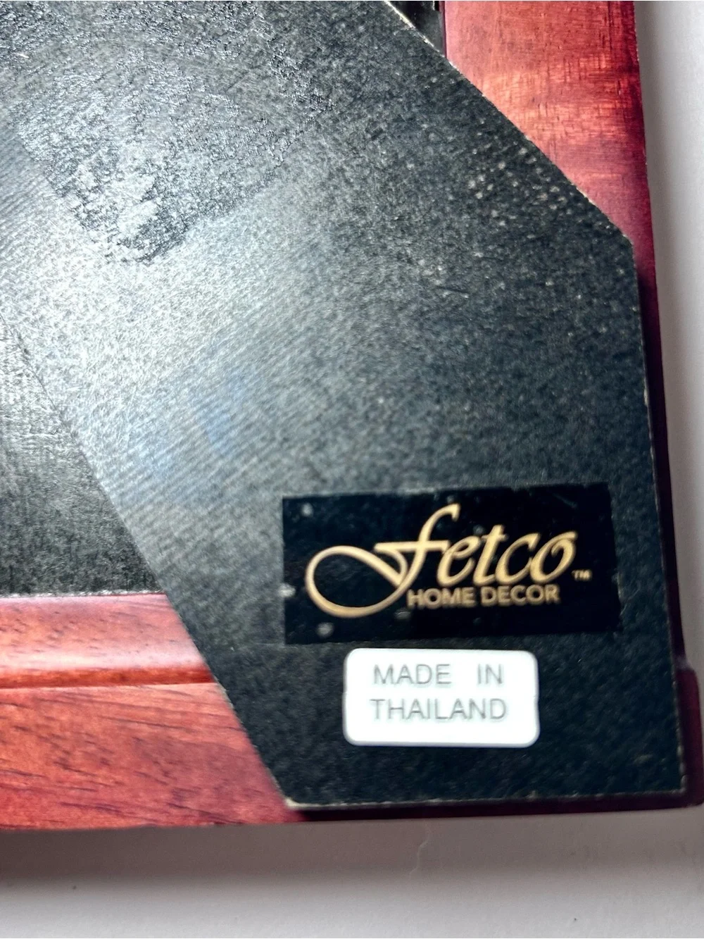 Fetco Vintage Wood Picture Frame Mahogany or Dark Cherry Stain For 4X6 Photo